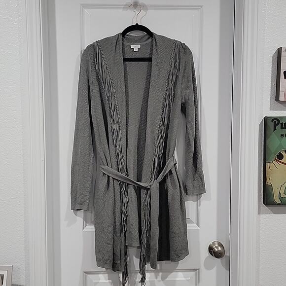 J. Jill Fringe Wrap Cardigan, S - Picture 1 of 7
